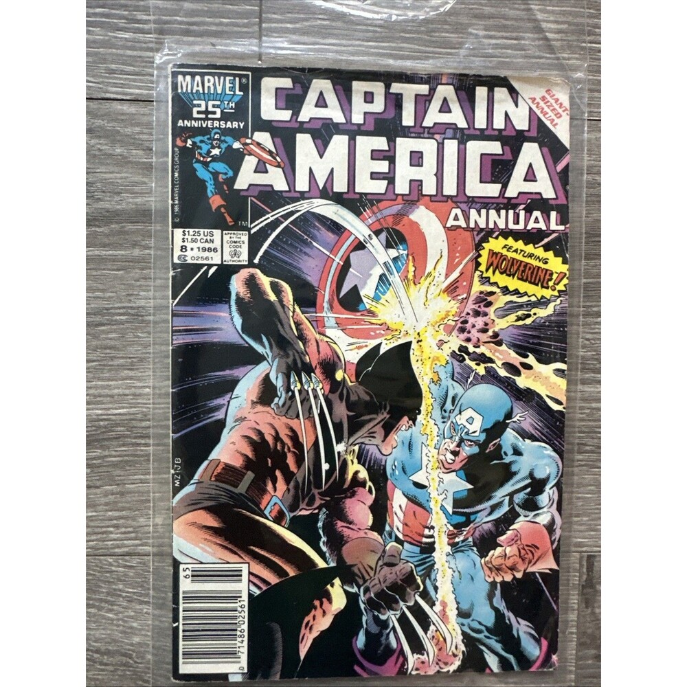 Captain America Annual #8 Wolverine - newsstand
